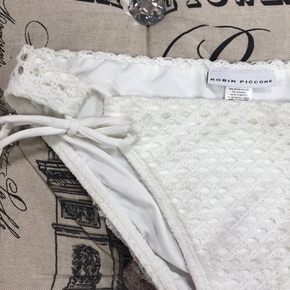 NWOT Robin Piccone Mesh String Bikini Bottoms - Picture 3 of 7